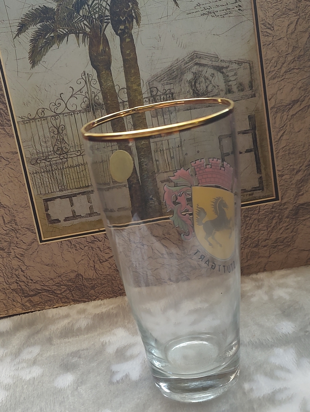 German Glass/Stuttgart//Crest Gold-Rimmed - Picture 4 of 8